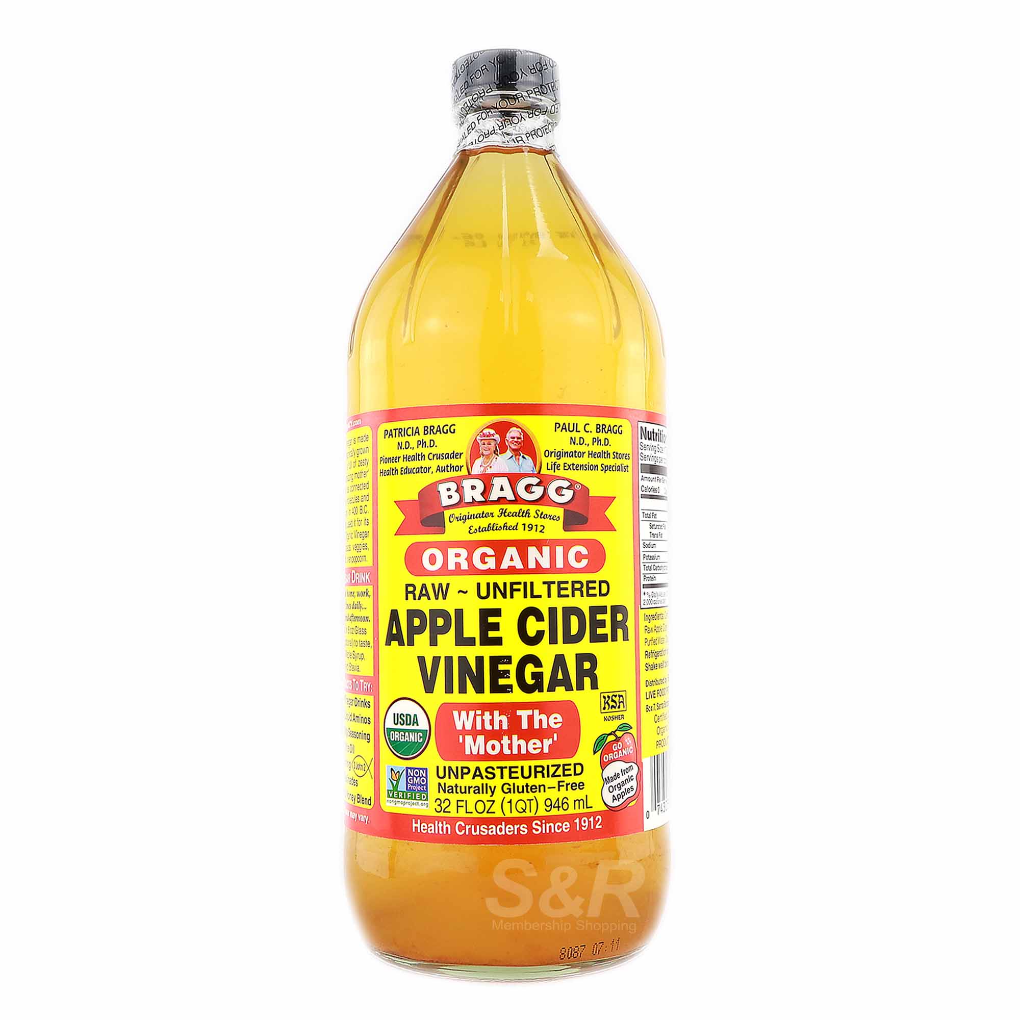 Bragg Organic Raw-Unfiltered Apple Cider Vinegar 946mL